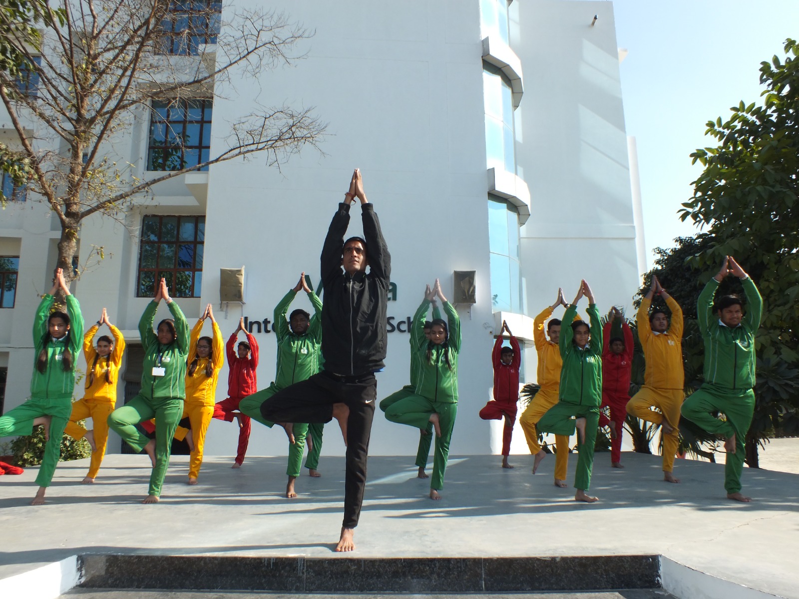 Peaceful Yoga and Meditation Studio Vijaya International School